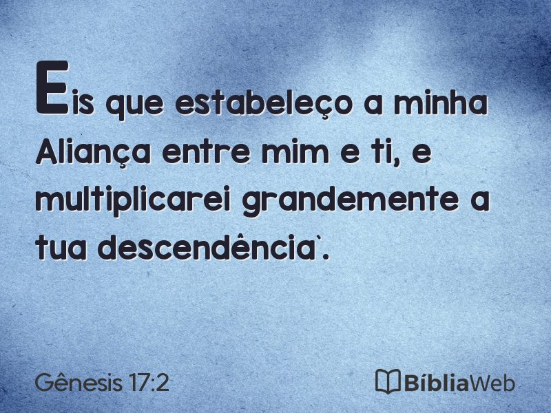 Gênesis 17:2 em imagem para compartilhar