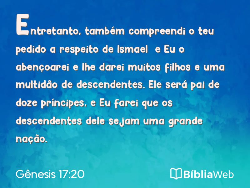 Gênesis 17:20 em imagem para compartilhar