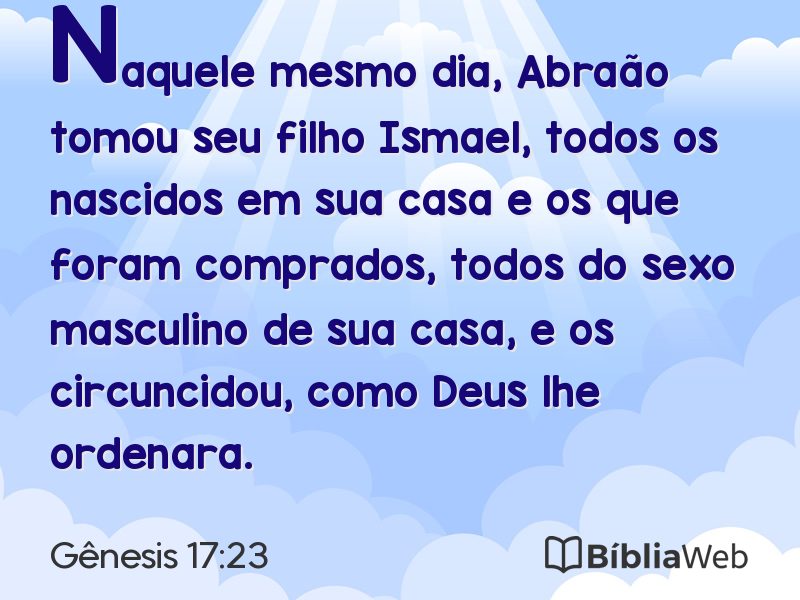 Gênesis 17:23 em imagem para compartilhar