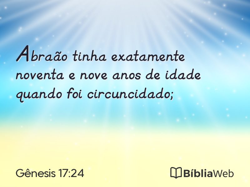 Gênesis 17:24 em imagem para compartilhar