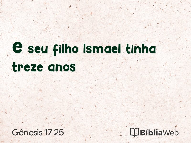 Gênesis 17:25 em imagem para compartilhar