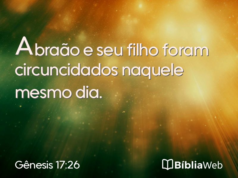 Gênesis 17:26 em imagem para compartilhar