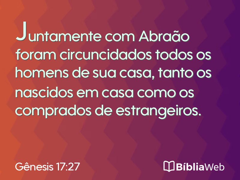 Gênesis 17:27 em imagem para compartilhar