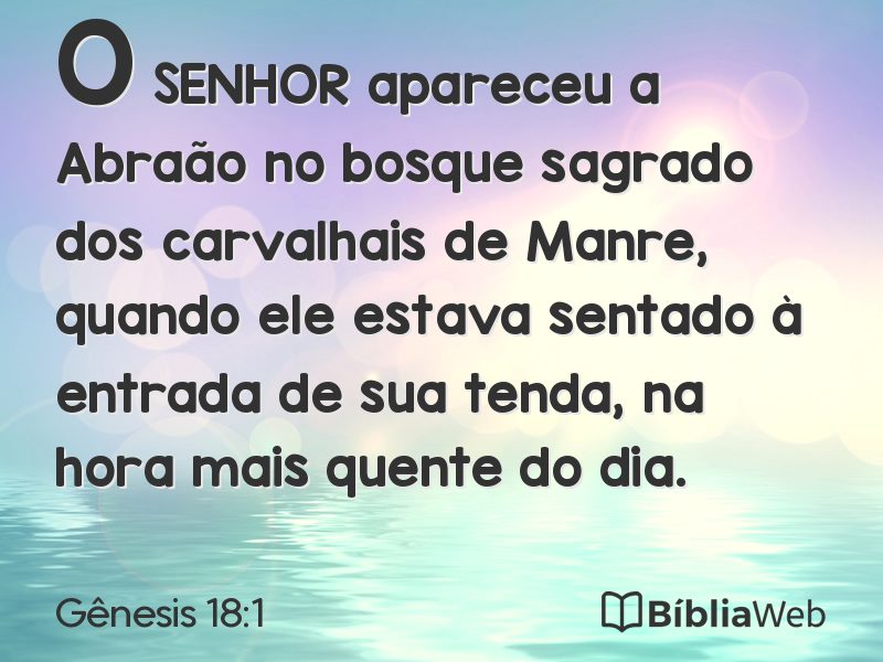 Gênesis 18:1 em imagem para compartilhar
