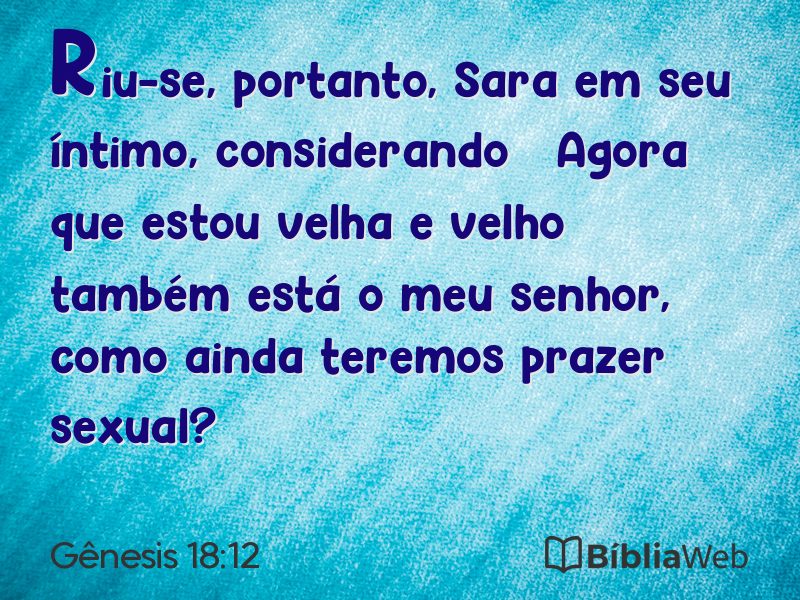 Gênesis 18:12 em imagem para compartilhar