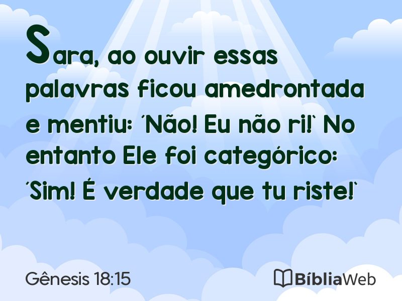 Gênesis 18:15 em imagem para compartilhar