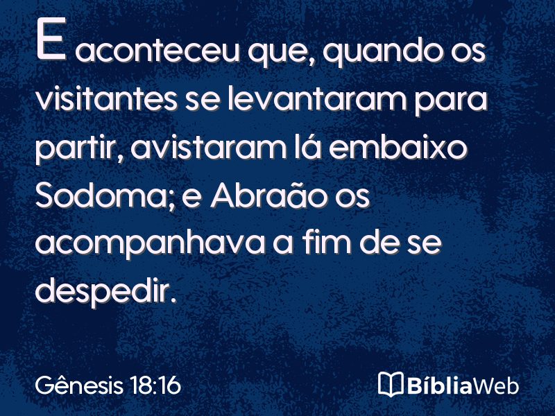 Gênesis 18:16 em imagem para compartilhar