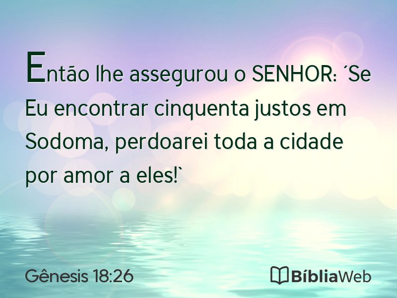 Gênesis 18:26 em imagem para compartilhar