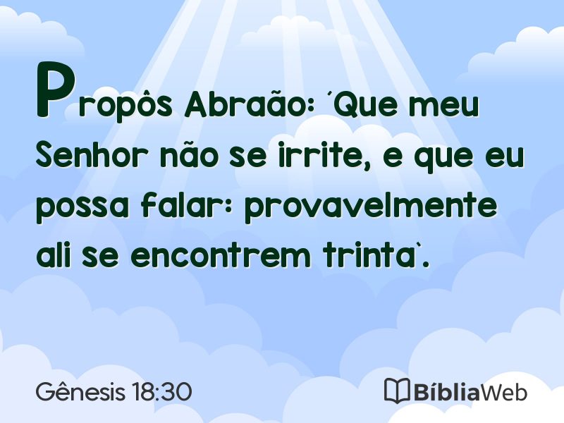 Gênesis 18:30 em imagem para compartilhar