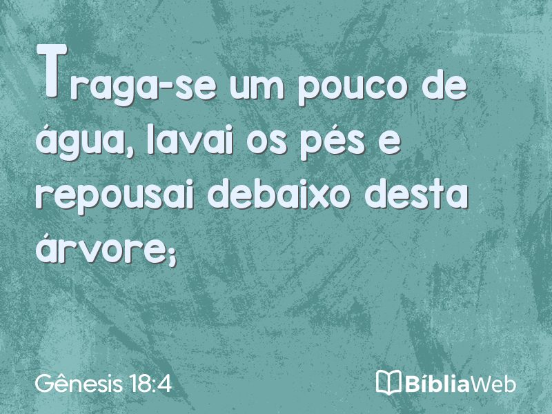 Gênesis 18:4 em imagem para compartilhar