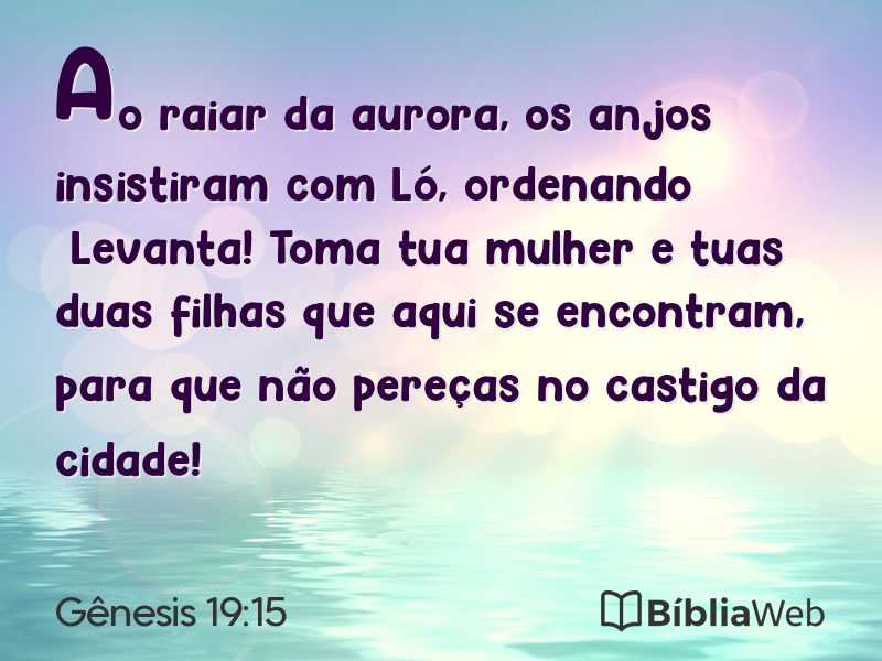 Gênesis 19:15 em imagem para compartilhar