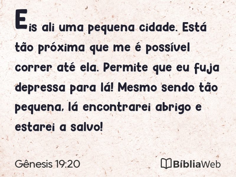 Gênesis 19:20 em imagem para compartilhar