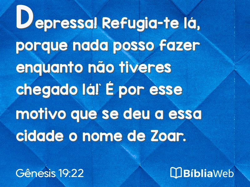 Gênesis 19:22 em imagem para compartilhar
