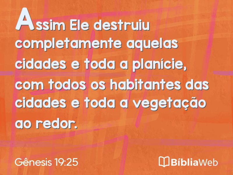 Gênesis 19:25 em imagem para compartilhar