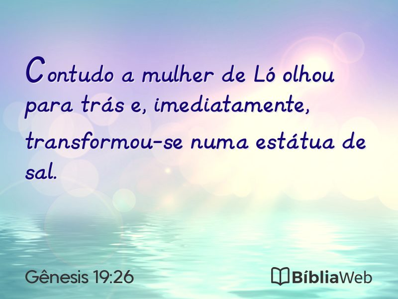 Gênesis 19:26 em imagem para compartilhar