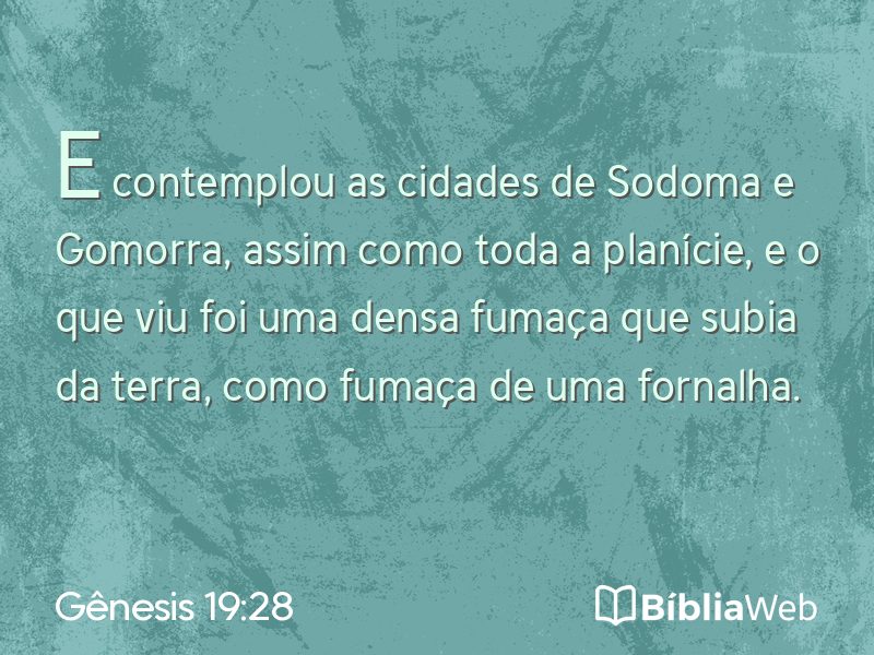 Gênesis 19:28 em imagem para compartilhar