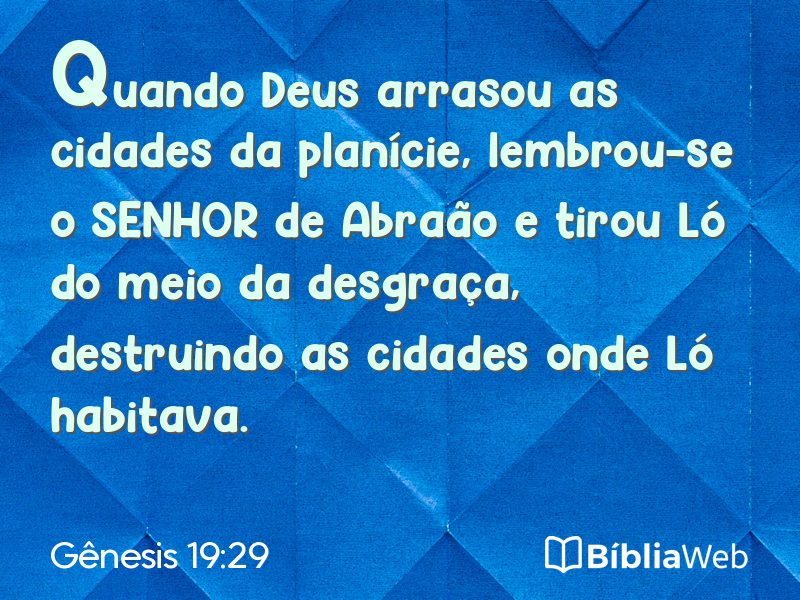 Gênesis 19:29 em imagem para compartilhar
