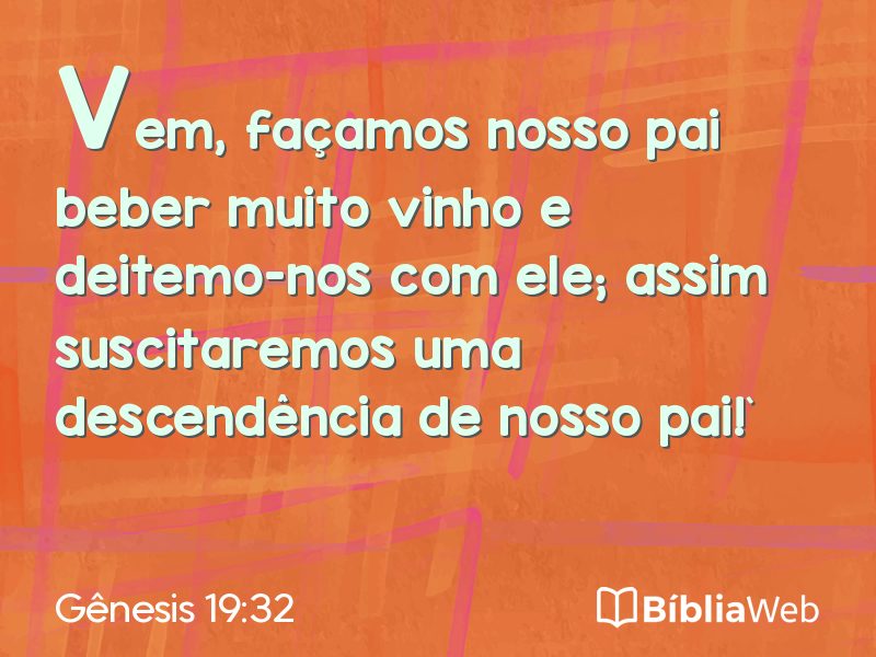 Gênesis 19:32 em imagem para compartilhar