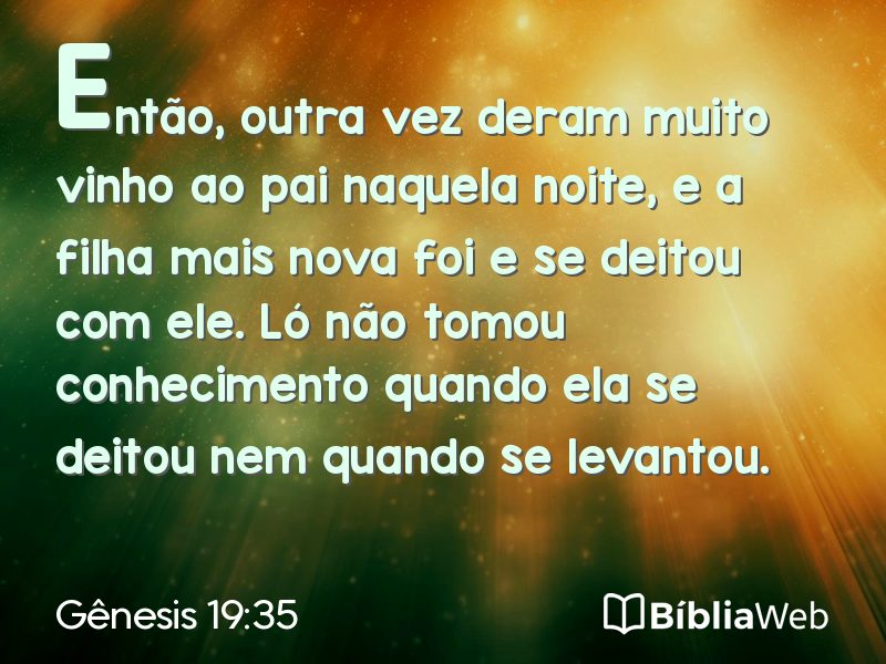 Gênesis 19:35 em imagem para compartilhar