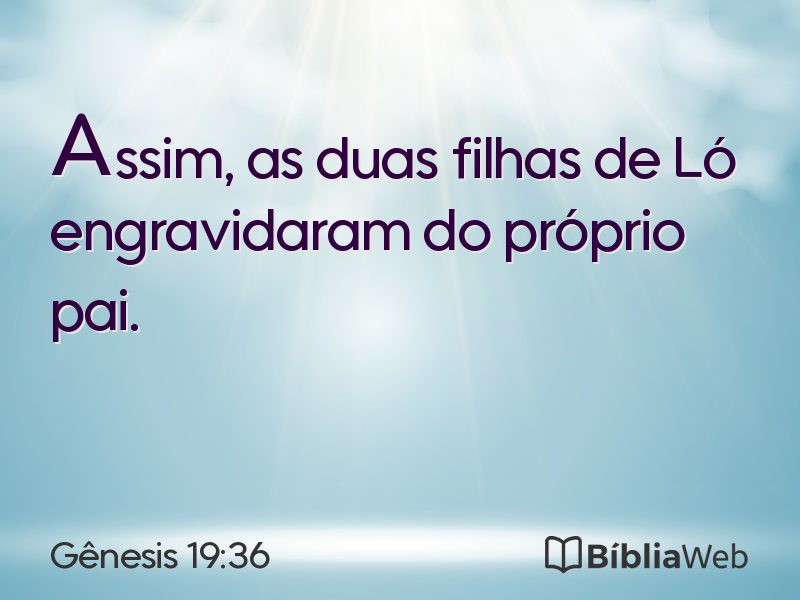 Gênesis 19:36 em imagem para compartilhar