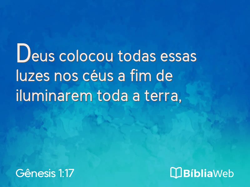 Gênesis 1:17 em imagem para compartilhar