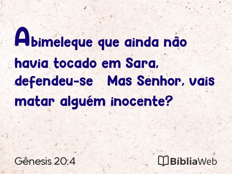 Gênesis 20:4 em imagem para compartilhar