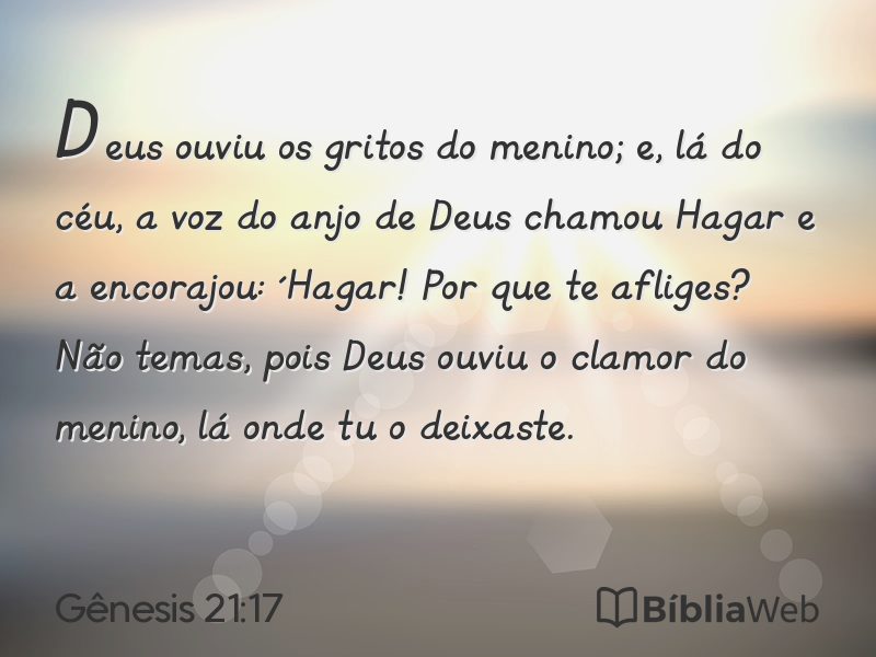 Gênesis 21:17 em imagem para compartilhar