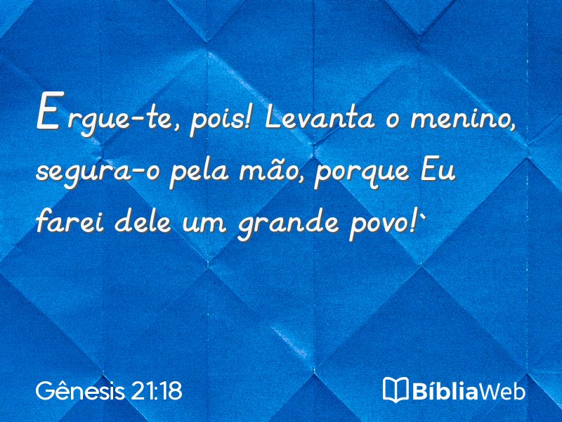 Gênesis 21:18 em imagem para compartilhar