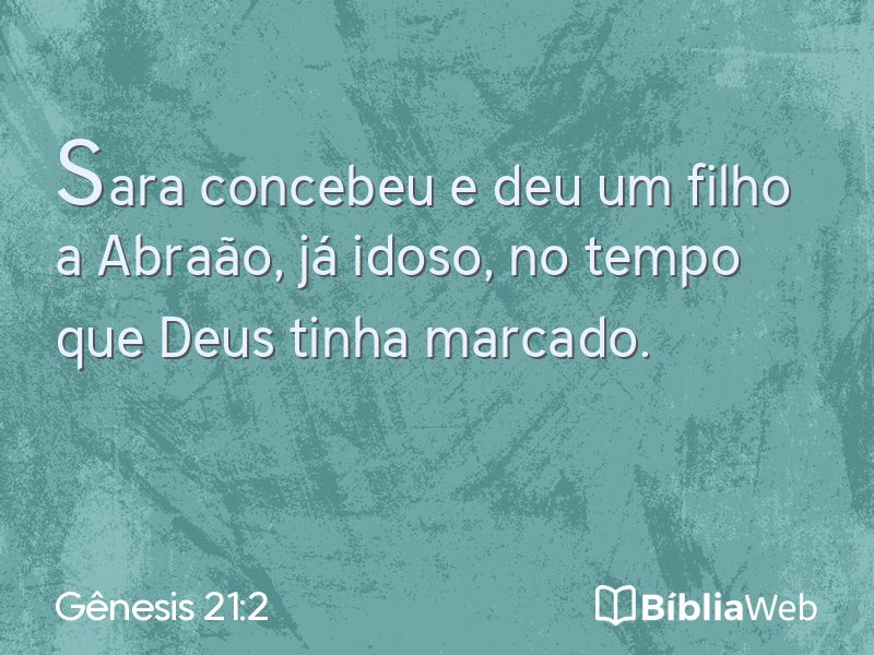 Gênesis 21:2 em imagem para compartilhar