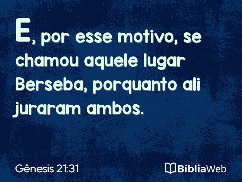 Gênesis 21:31 em imagem para compartilhar