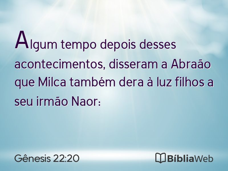 Gênesis 22:20 em imagem para compartilhar