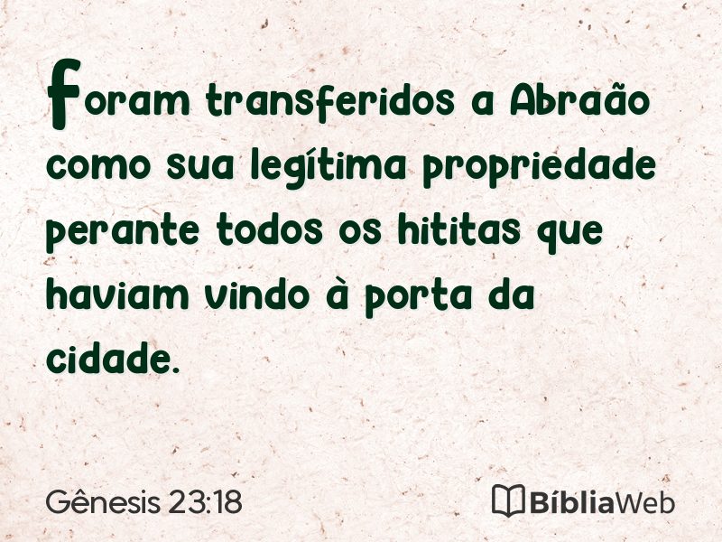Gênesis 23:18 em imagem para compartilhar