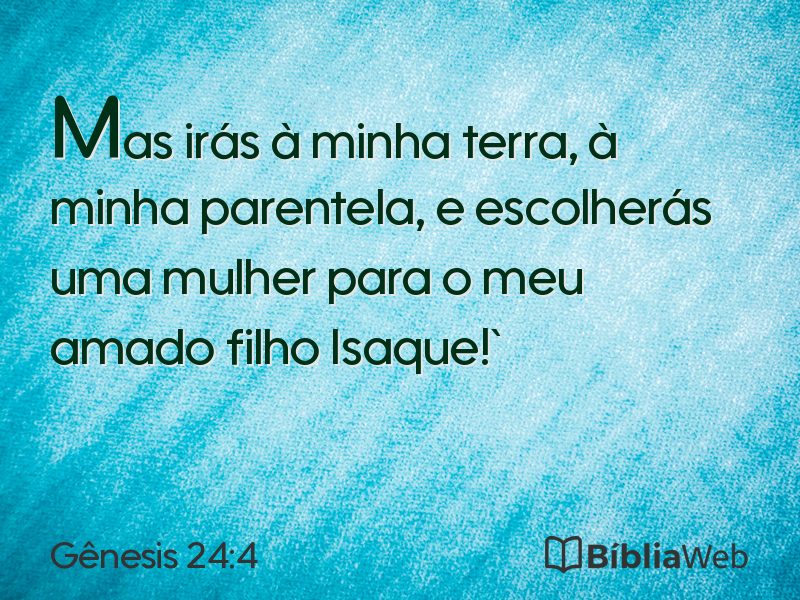 Gênesis 24:4 em imagem para compartilhar