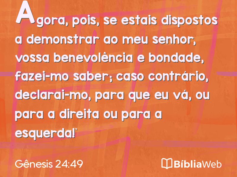 Gênesis 24:49 em imagem para compartilhar