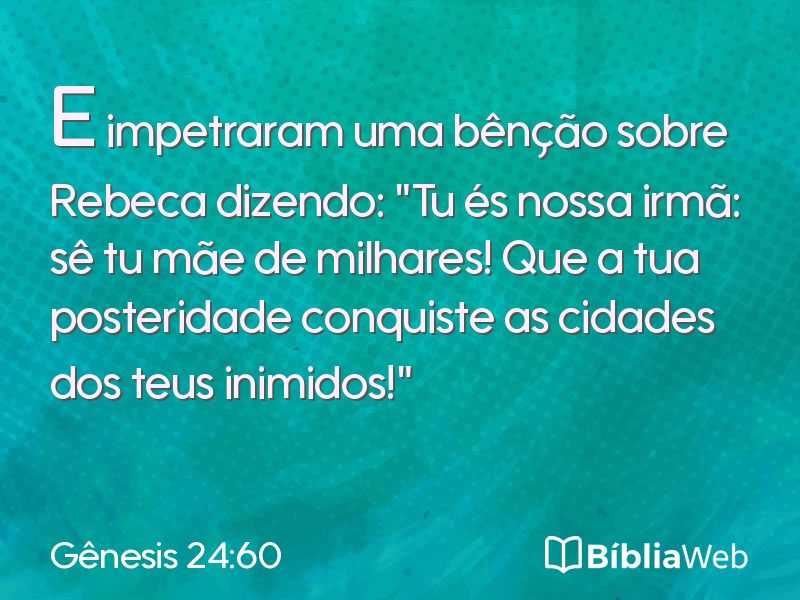 Gênesis 24:60 em imagem para compartilhar