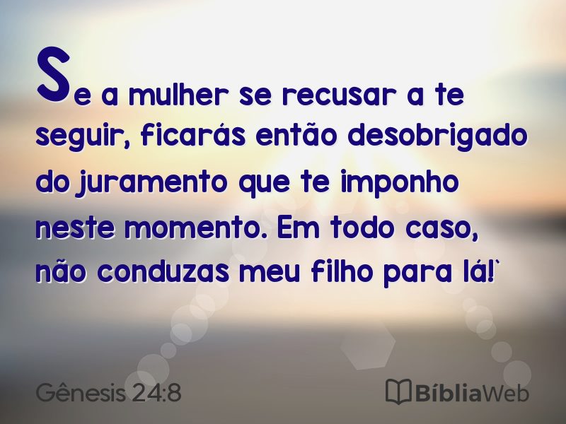Gênesis 24:8 em imagem para compartilhar