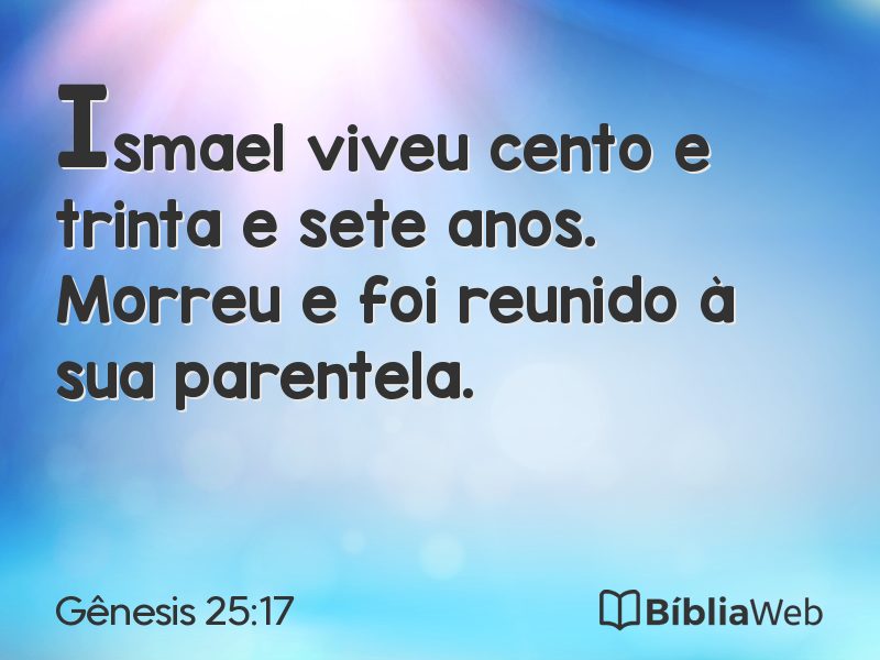 Gênesis 25:17 em imagem para compartilhar