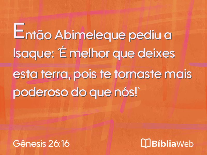 Gênesis 26:16 em imagem para compartilhar