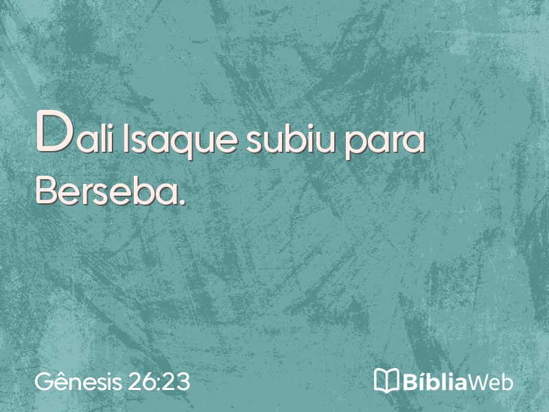 Gênesis 26:23 em imagem para compartilhar