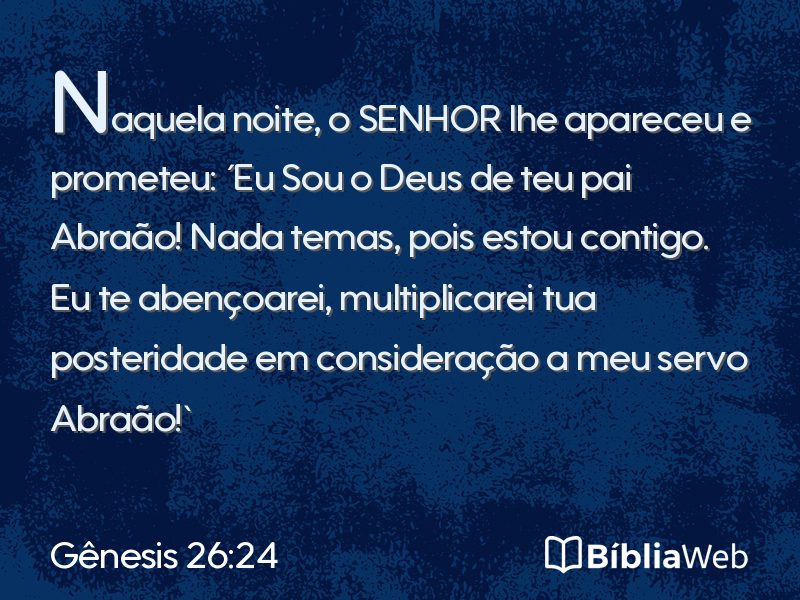 Gênesis 26:24 em imagem para compartilhar