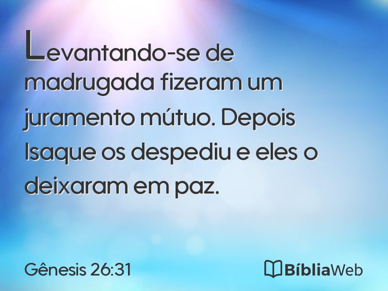 Gênesis 26:31 em imagem para compartilhar
