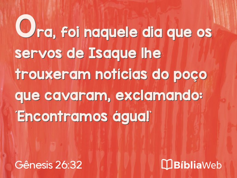Gênesis 26:32 em imagem para compartilhar
