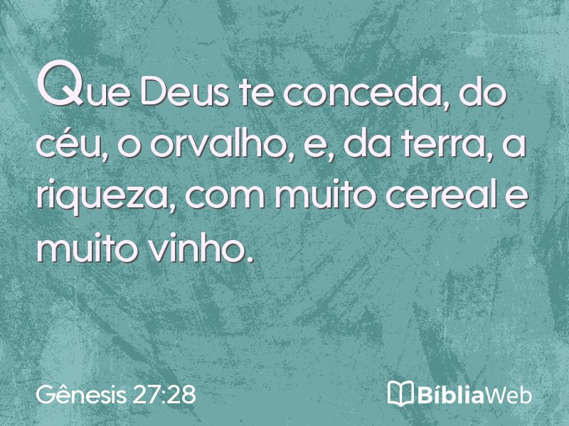 Gênesis 27:28 em imagem para compartilhar