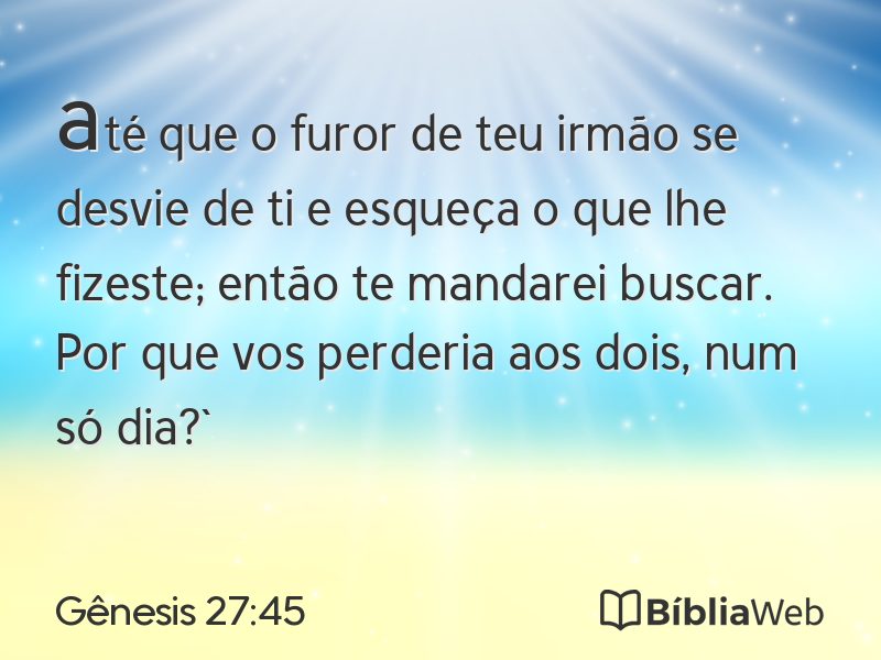 Gênesis 27:45 em imagem para compartilhar