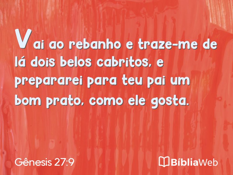 Gênesis 27:9 em imagem para compartilhar
