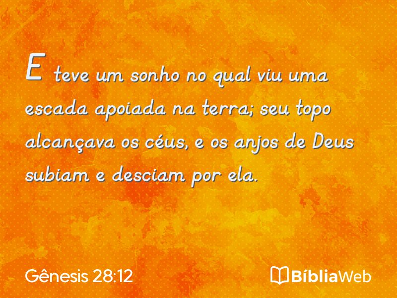 Gênesis 28:12 em imagem para compartilhar