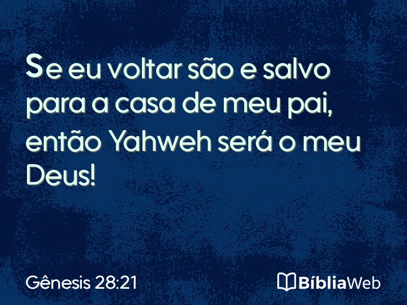 Gênesis 28:21 em imagem para compartilhar