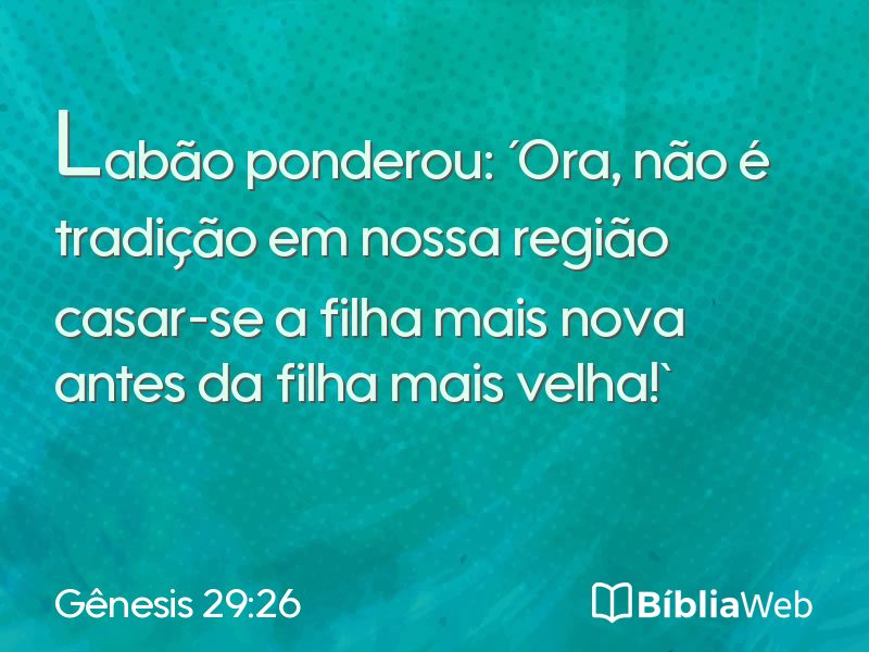 Gênesis 29:26 em imagem para compartilhar