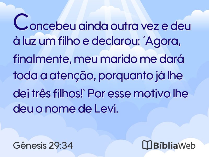 Gênesis 29:34 em imagem para compartilhar