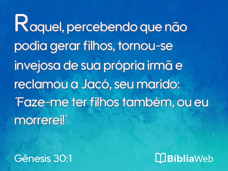 Gênesis 30:1 em imagem para compartilhar